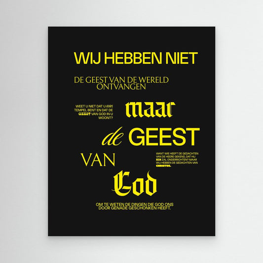 de Geest van God ontvangen.